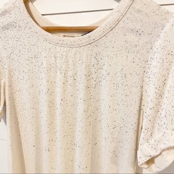 Michael Stars high/low metallic speckled t-shirt - Picture 4 of 14